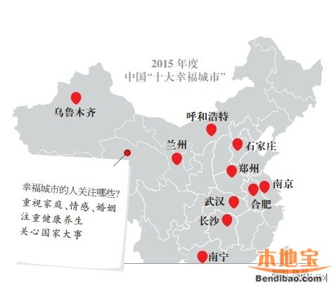 2015年度中国十大幸福城市排行榜单公布(组图