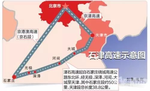 津石高速最新准路线图