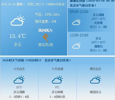 本周北京天气预报:将迎接最温暖一周