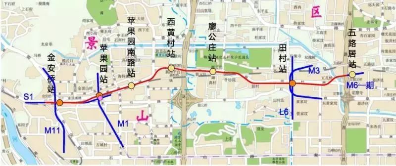 北京地铁6号线西延8号线三期四期年底试运营