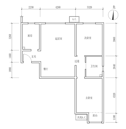 延庆天成家园公租房项目户型图(市保障房中心持有)