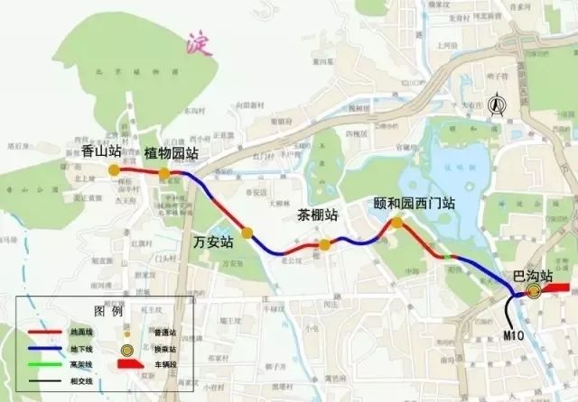 2018年3月1日起西郊线香山站恢复双向运营啦!10分钟一趟