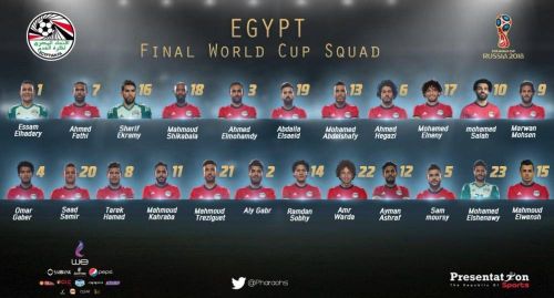 2018世界杯埃及队最终阵容:23人大名单一览