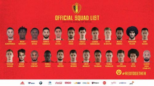 2018世界杯比利时国家队最新23人阵容一览