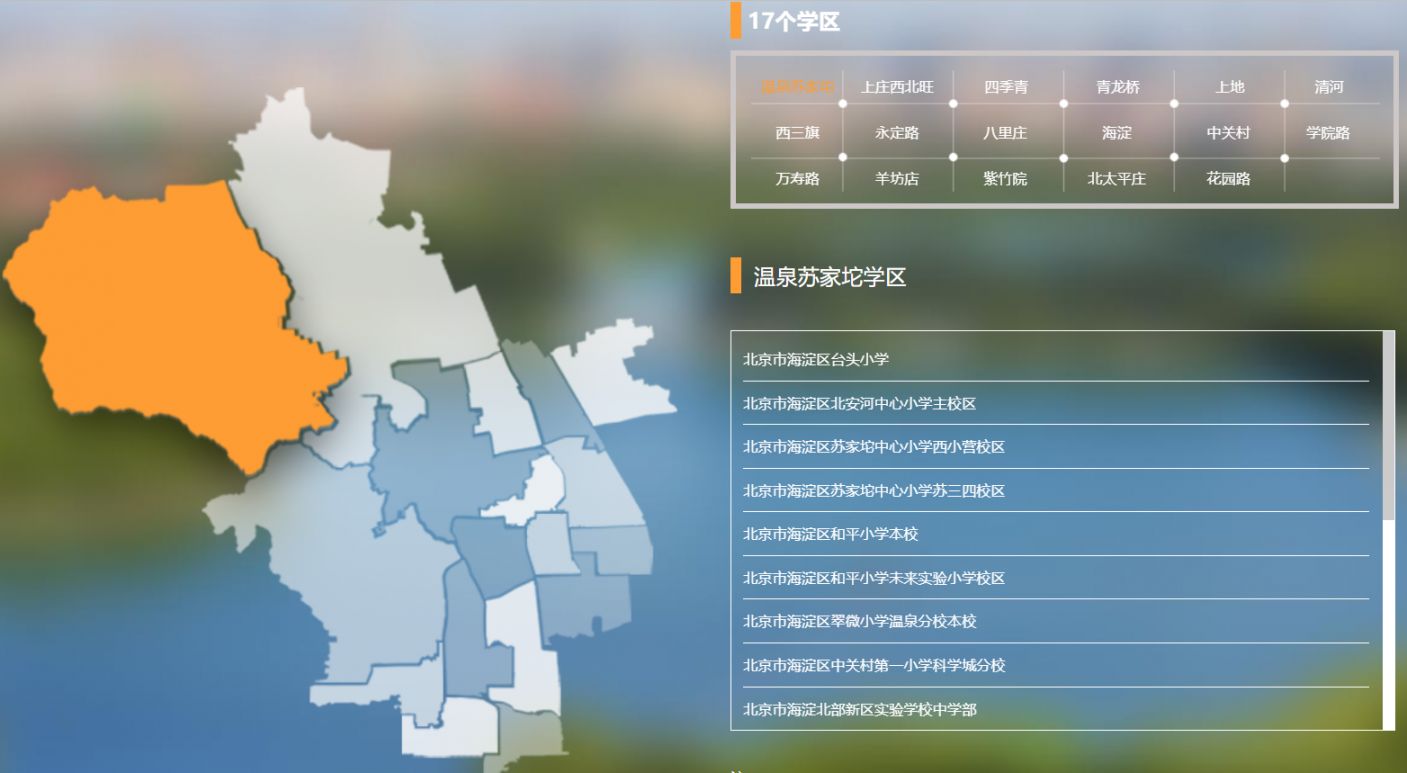北京海淀区温泉苏家坨学区中学小学名单一览表