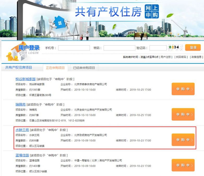 顺义水映兰庭共有产权房申购指南时间条件网址步骤