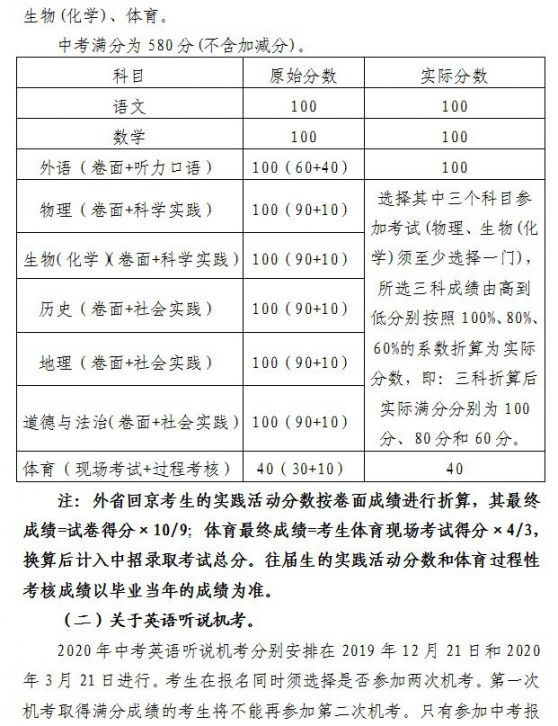 2020年外省市回京考生及往届生参加海淀中考报名通知2