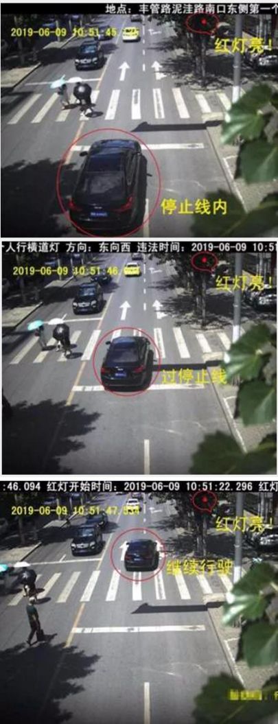 2019年6月北京"闯红灯"违法行为多发路口榜单