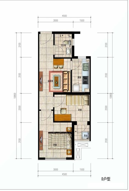 2020年北京海淀区燕保·辛店家园公租房项目户型图