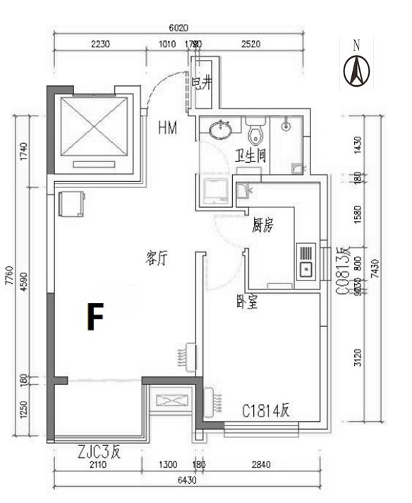 2020年北京海淀燕凯盛家公租房户型图一览