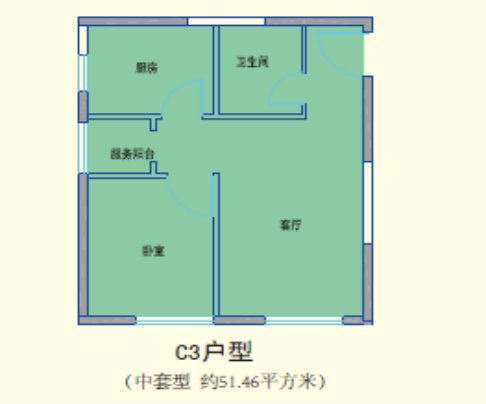 朝阳区丽富嘉园公租房项目户型图