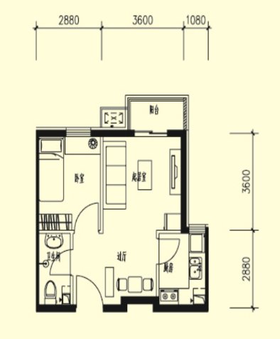 朝阳区朝新嘉园公租房项目户型图