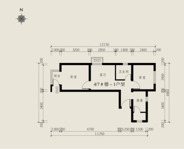 朝阳区泓鑫家园公租房项目户型图