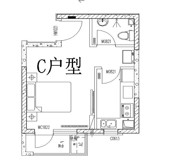 2020年北京昌平保利芳园公租房户型图租金面积