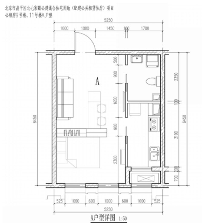 2020年北京昌平tbd云集园公租房户型图一览