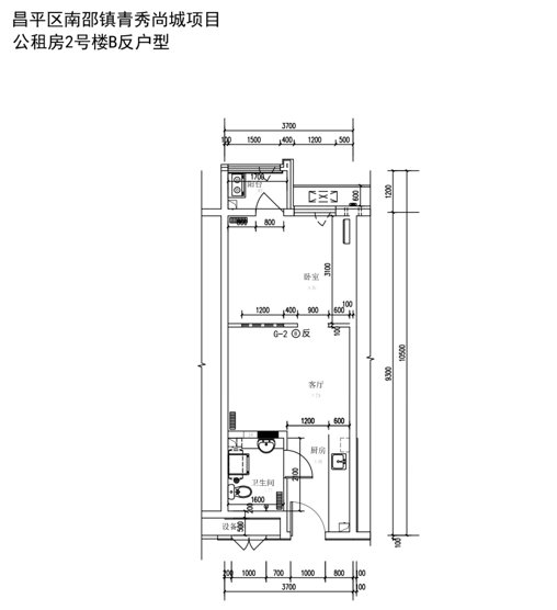 2020年北京青秀尚城公租房户型图(租金 面积)