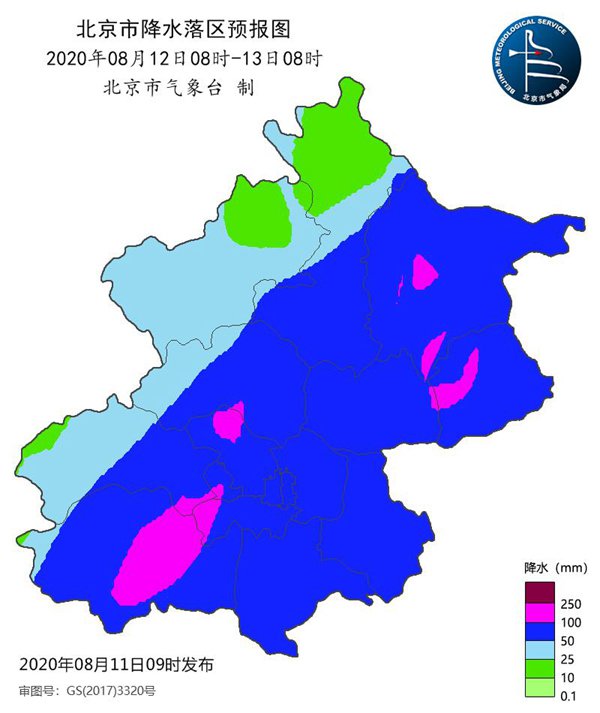 8月12日北京天气预报:将遭入汛来最强降雨过程 局地有
