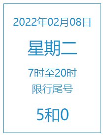 2022年2月8日北京限行尾号是几和几