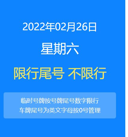 2022年2月26日北京限号及出行提示