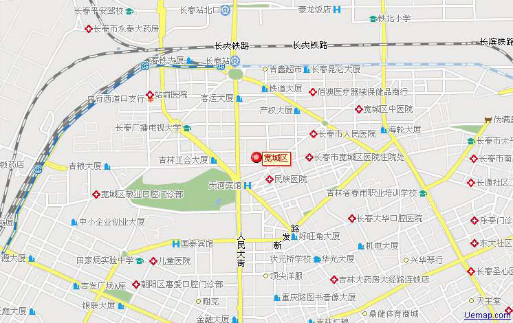 长春市地图高清版全图图片
