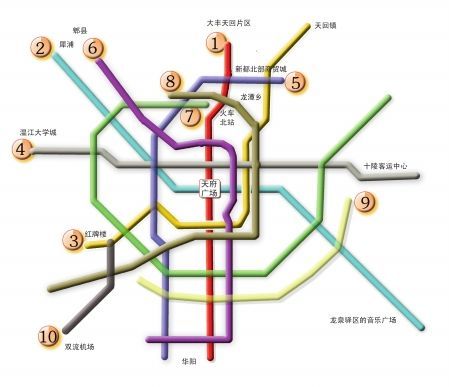 成都地铁8号线线路图(图)