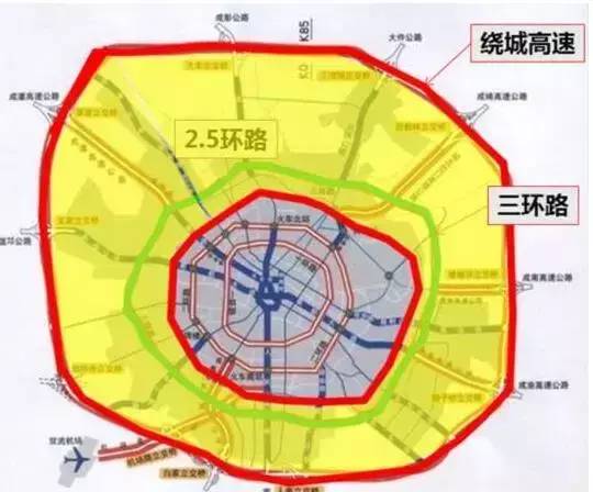 11月15日成都限行尾号3和8 第一绕城高速内道