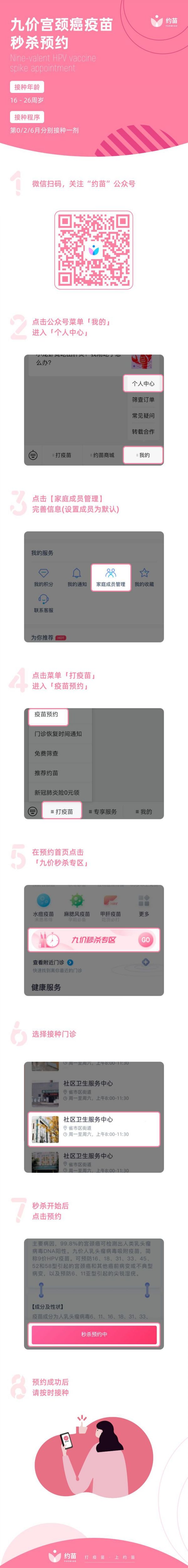 成都桂溪社区九价HPV疫苗预约接种