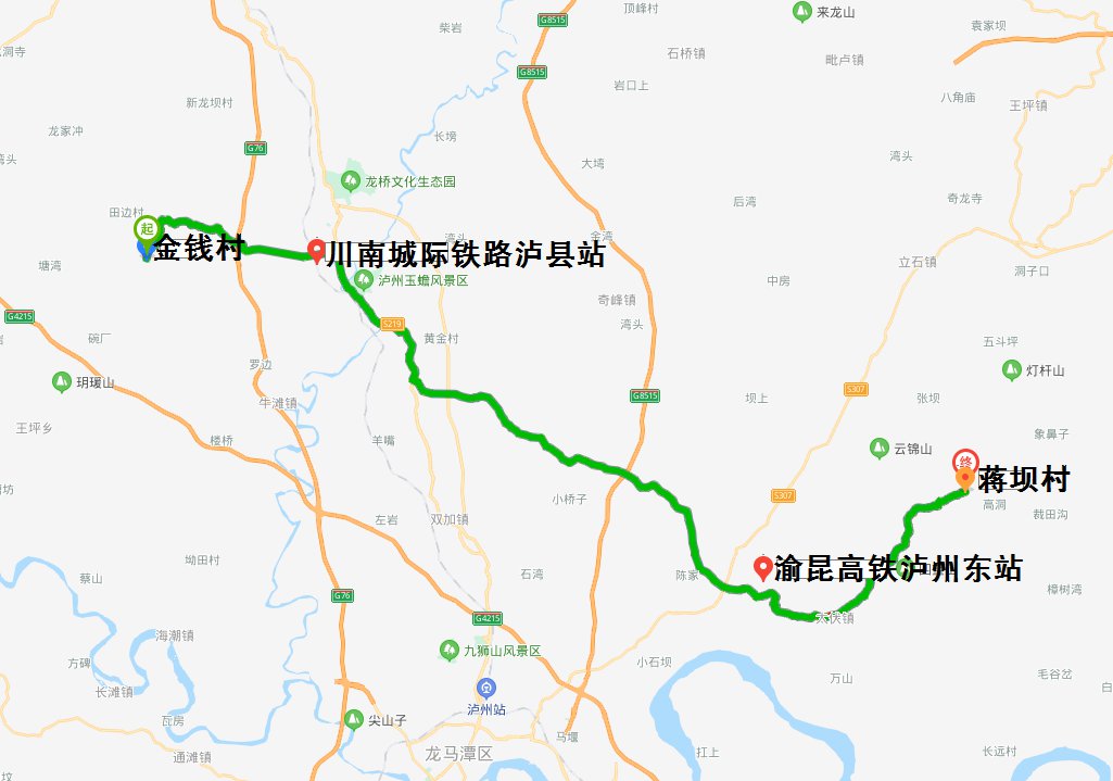 四川泸州泸东大道预计2021年开工建设