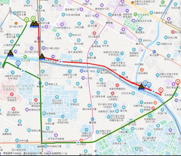 2020成都马拉松11月29日车辆绕行路线图