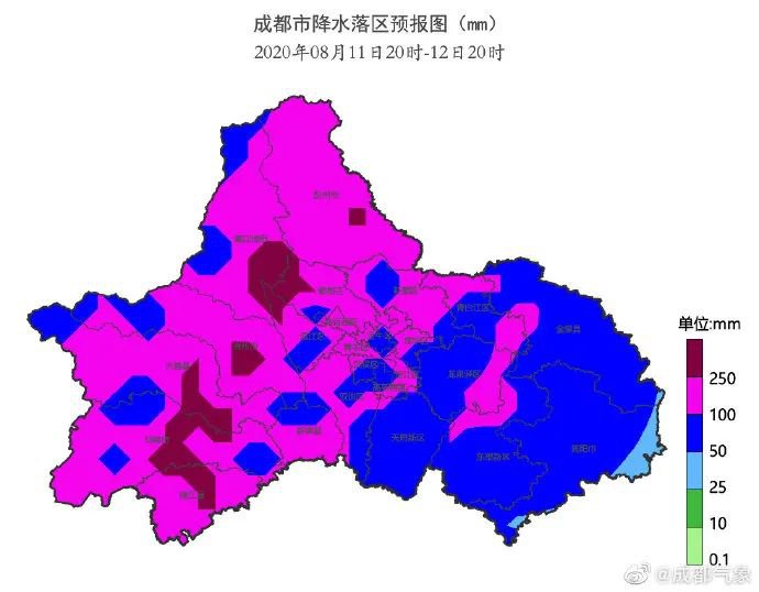 西嶺雪山景區受暴雨影響暫時關閉（8月12日）