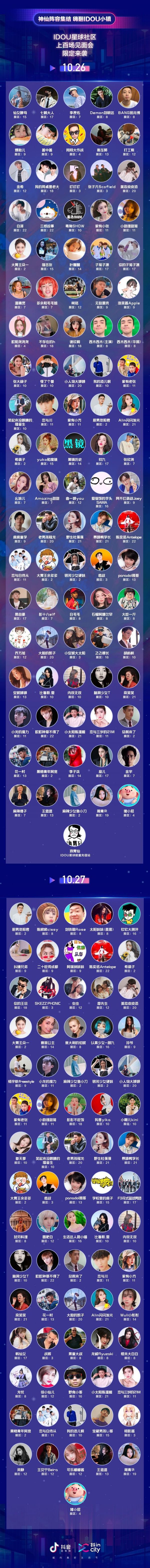 2019成都抖inCity城市生活节嘉宾名单一览