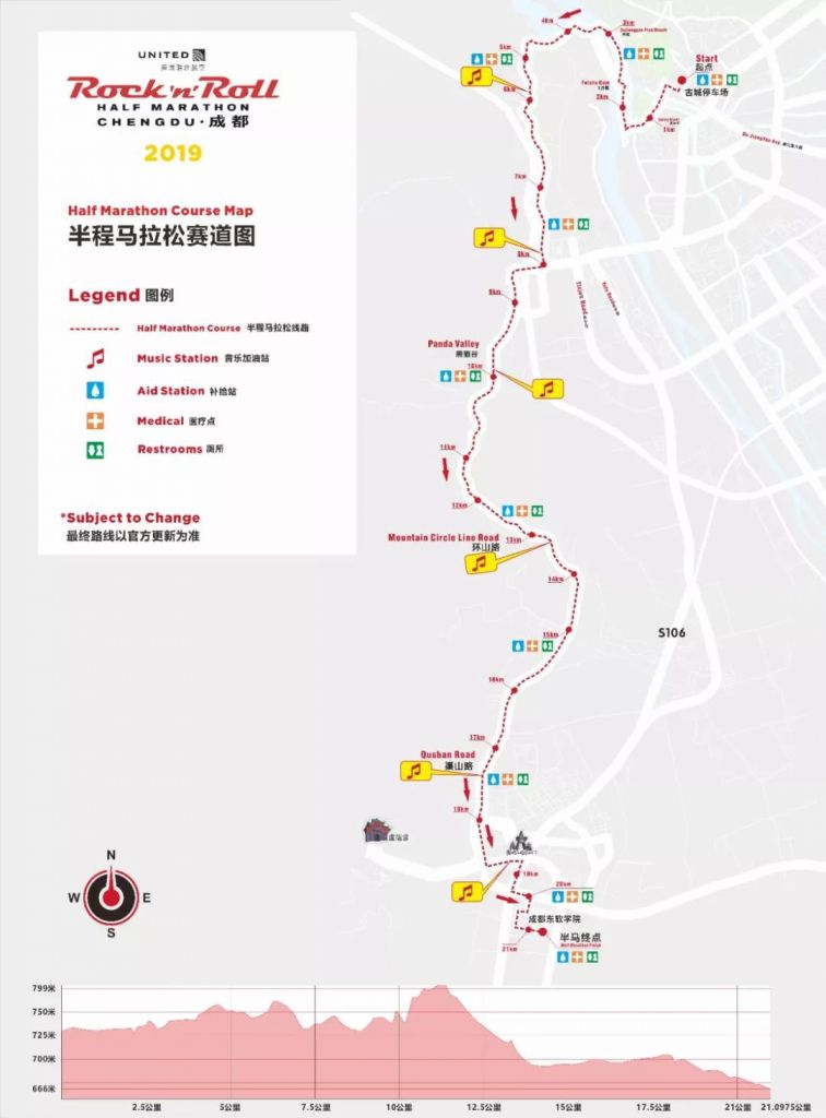 2019美國聯合航空成都搖滾馬拉松起跑時間