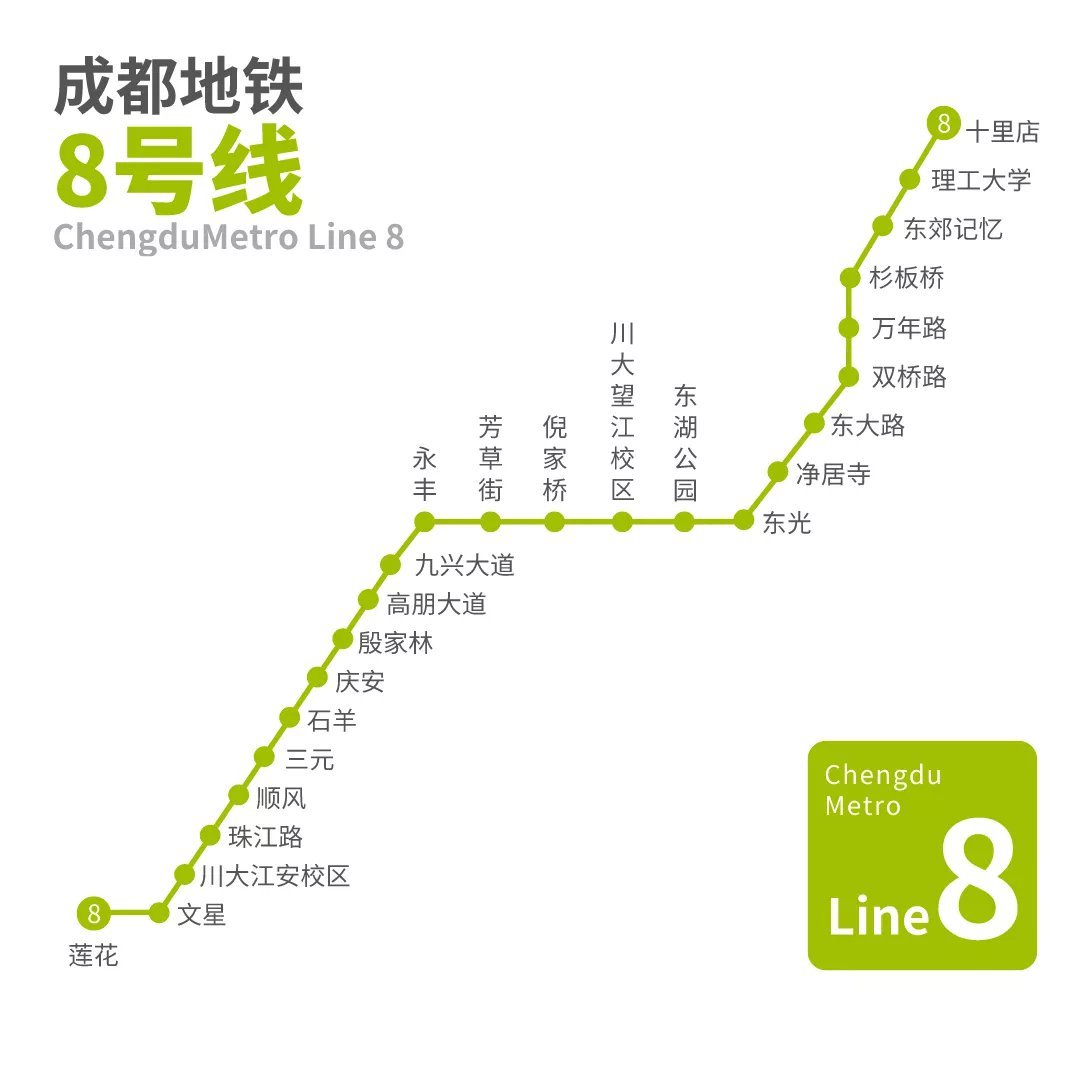 成都地铁8号线最新消息（线路图 站点 通车时间）
