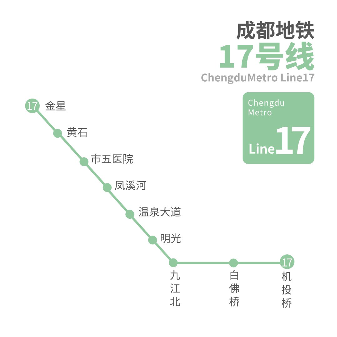 成都地铁17号线最新消息（线路走向 站点 通车时间）