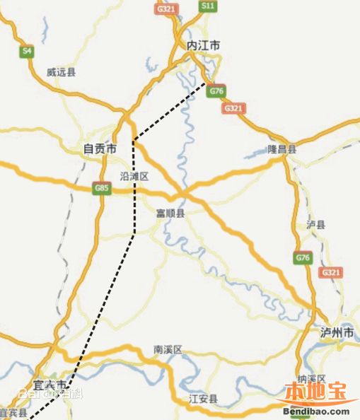 绵遂内宜铁路线路北与在建的成兰铁路相接,经绵阳与在建的成绵乐