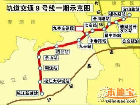 重庆轻轨9号线24个站点详细位置