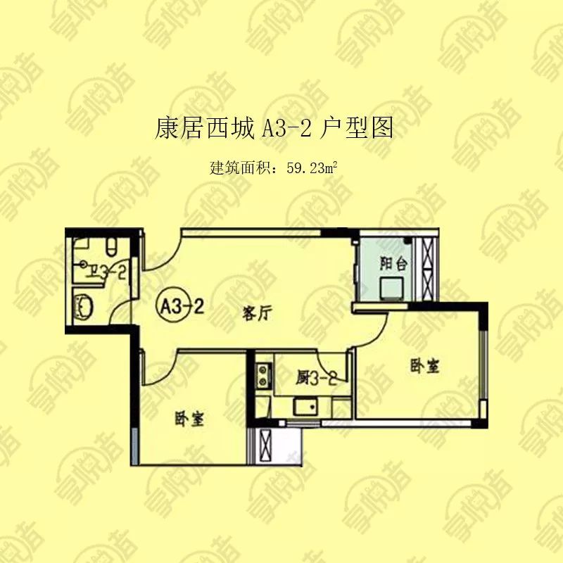 重庆康居西城公租房户型图(面积 楼型)