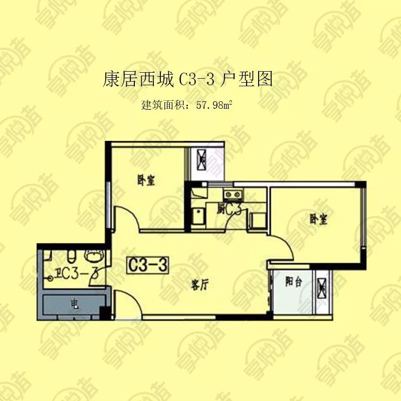 重庆康居西城公租房户型图面积楼型