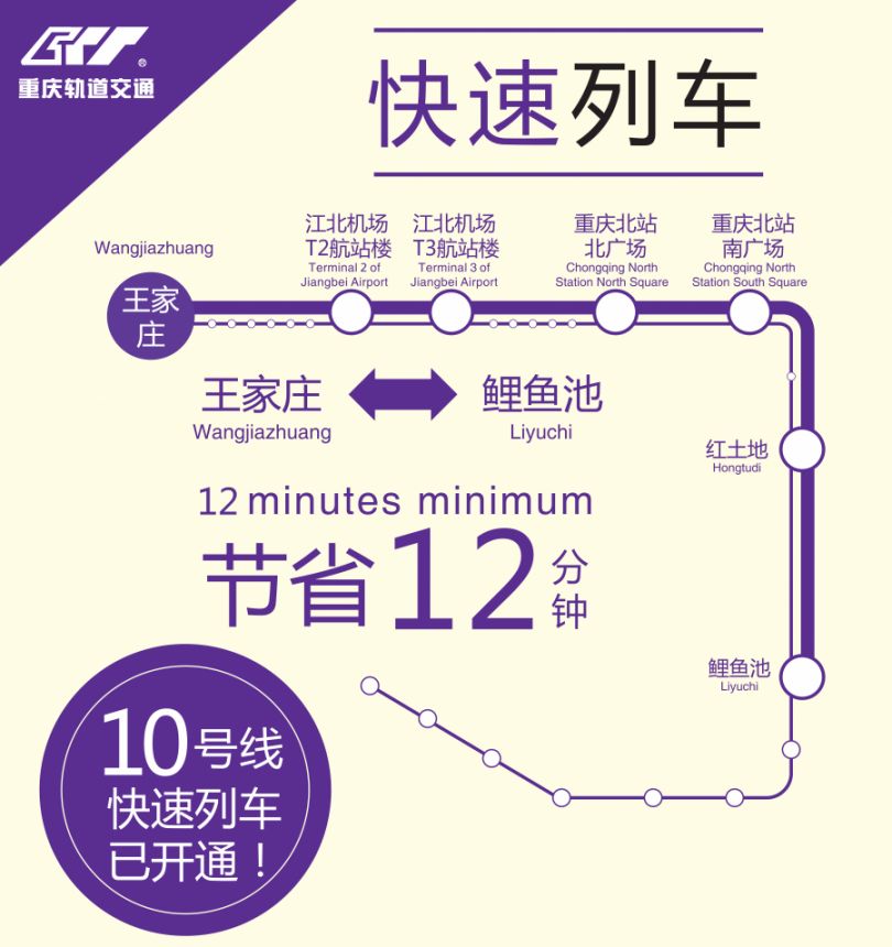 重庆直快列车时刻表（超全）