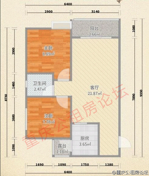 重庆美丽阳光家园公租房户型图一览