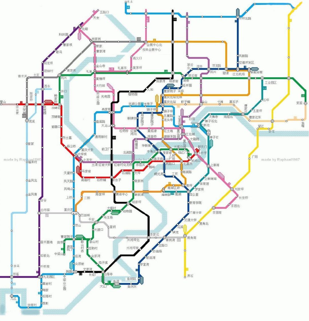 重庆轻轨7号线路图