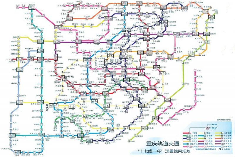 重庆轻轨4号线二期线路规划图