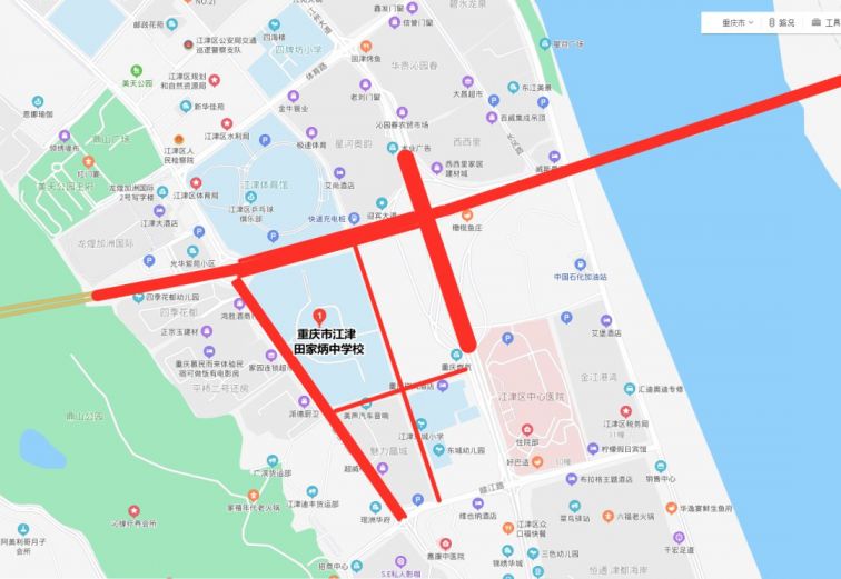 2021高考期间重庆江津区考点设置、交通限行