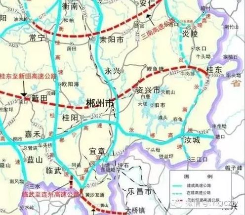 桂新高速公路规划图