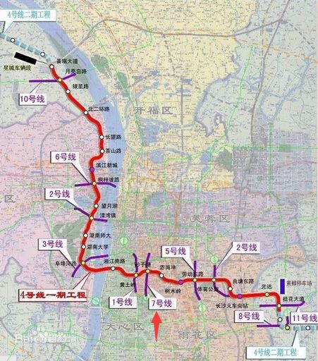 长沙地铁7号线通车时间图