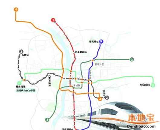 长沙地铁5号线最新消息（站点+线路图+开