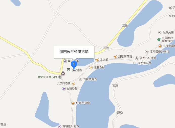 靖港古镇地图