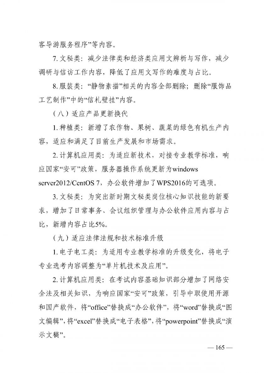 2022湖南普通高等学校对口招生考试基本要求及考试大纲修订说明