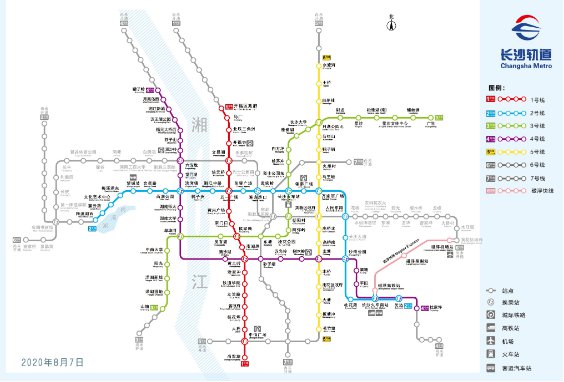 长沙轨道交通规划最新(地铁 城铁 磁悬浮)   更新时间:2021年3月3