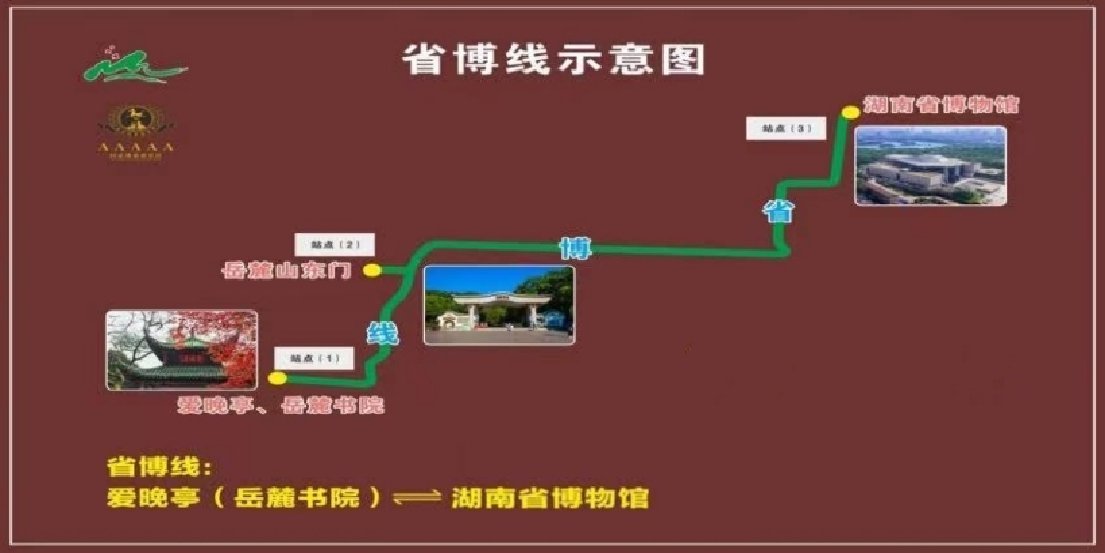 长沙省博线景区直通车（票价 线路图 运行时间）
